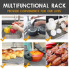 2064 Foldable Drain Rack Kitchen Sink Roll up Dish Drying Rack Portable Dish Rack 