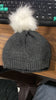 6342 Men's and Women's Skull Slouchy Winter Woolen Knitted Black Inside Fur Beanie Cap. 