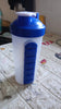 12592 2 In1 Pill Shaker Cup Vitamin Holder Water Bottle with Pill Holder Daily Medicine Planner Shaker Water Bottle pillboxes Organizer pre Workout Shaker Fitness pp Bracket Portable (600 ML)