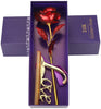 4809 24k Gold Rose,hicoosee Gold Foil Plated Rose with LOVE Stand and Gift Box for Anniversary,Birthday,Wedding,Christmas,Thanks giving 