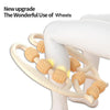 Muscle Massage Roller, 6 ,7, 8 & 10 Wheels Relieve Soreness Leg Muscle Roller Fitness Roller Muscle Relaxer Massage Roller Ring Clip All Round Massaging Uniform Force Elastic PP Drop Shaped for Home Use (1 Pc)