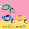 9100 Multipurpose Ultra Flexible Bungee Rope / Luggage Strap / Bungee Cord High Strength Elastic Bungee, Shock Cord Cables, Luggage Tying Rope with Hooks (2 Mtr)