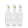 7116 Water Bottle With Diamond Cut Used By Kids, Children's  ( 3 pcs ) 