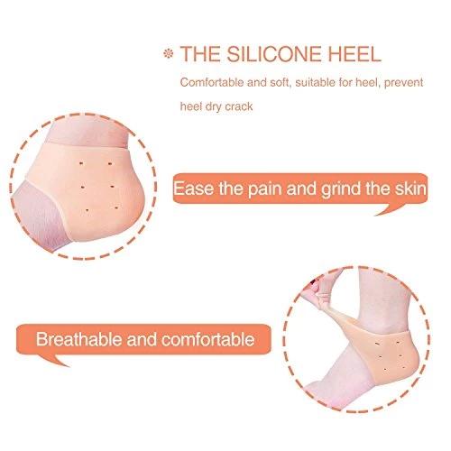 339 Moisturizing Skin Softening Silicone Gel for Dry Cracked Heel Repair (Multicolour) Gharbaar Store