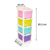 0768A 4 Layer Multi-Purpose Modular Drawer Storage System 